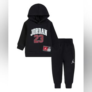 Jordan Baby Boys Jersey Pack Pullover Hoodie and Joggers, 2 Piece Set